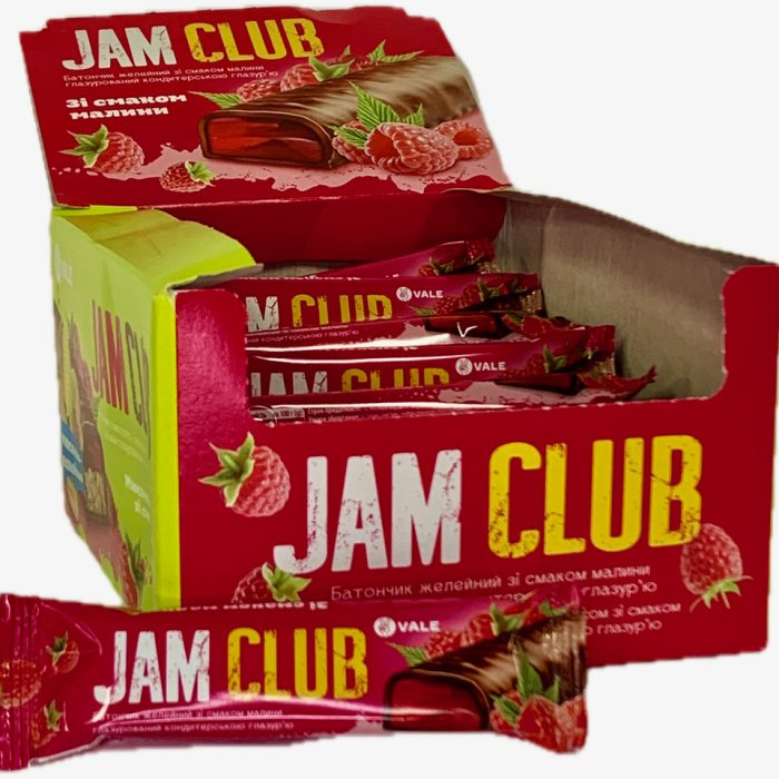 "Jam Club” Raspberry Chocolate 40g 24 st.