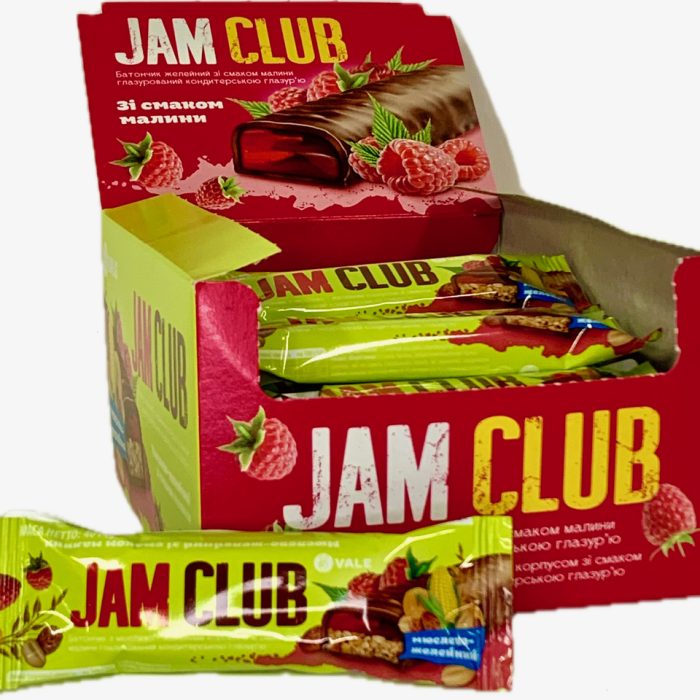 "Jam Club” Raspberry Müsli 40g 24 st.