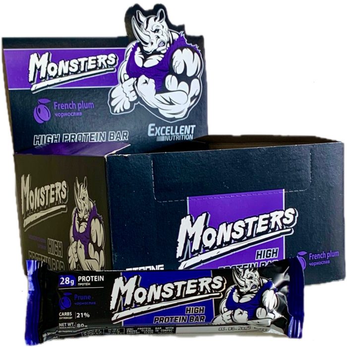 Protein Bars "Monsters” Prunes 80 g 20 st.